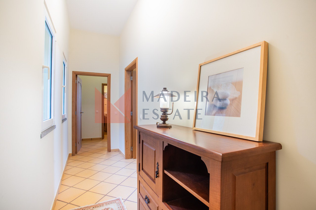 Elegant hallway in a luxury villa for rent in Madeira