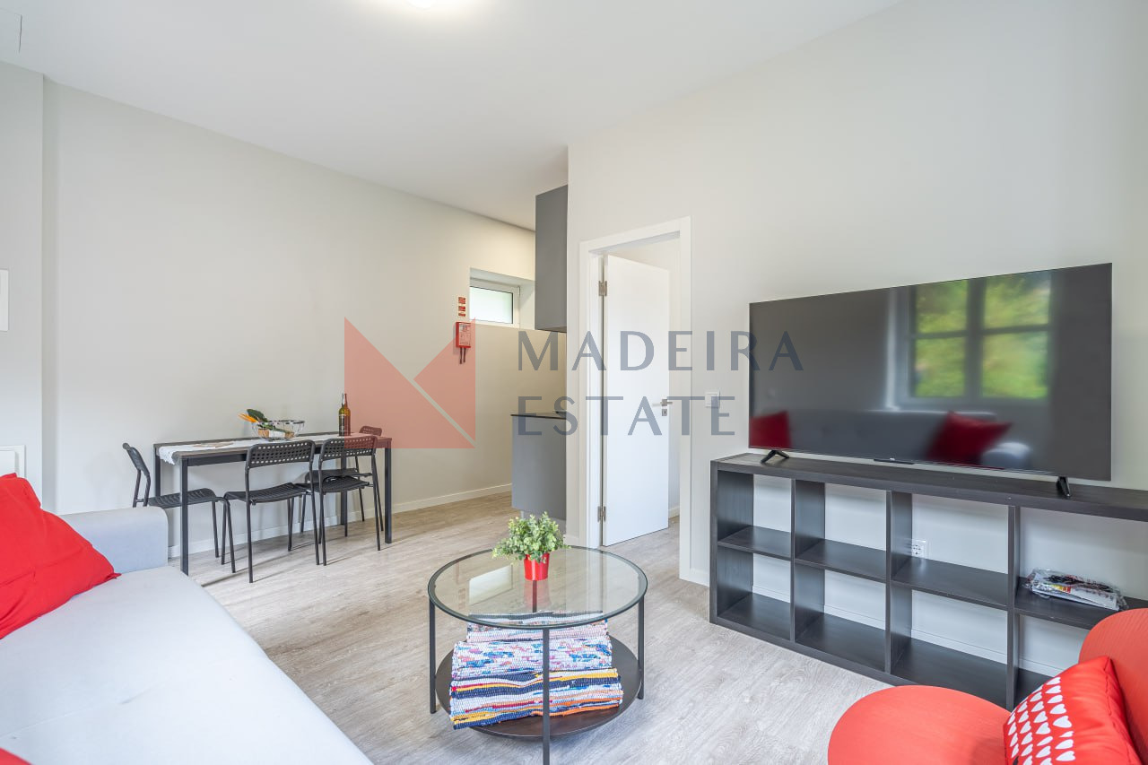 Sala de estar no apartamento de aluguer para férias na JMF House, São Vicente, Madeira